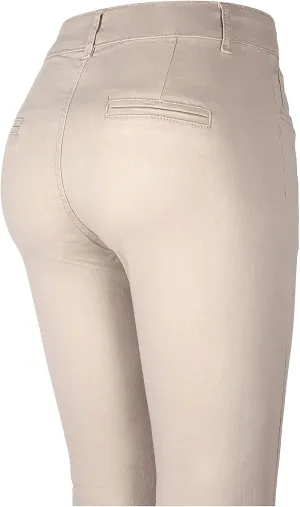 2LUV Women's Women's Stretchy 5 Pocket Super Comfy Denim Jeans Stretchy 3 Pocket Skinny Uniform School Work Pants Women Ultra Stretch Comfy Juniors Colored Skinny Jeans Khaki 13