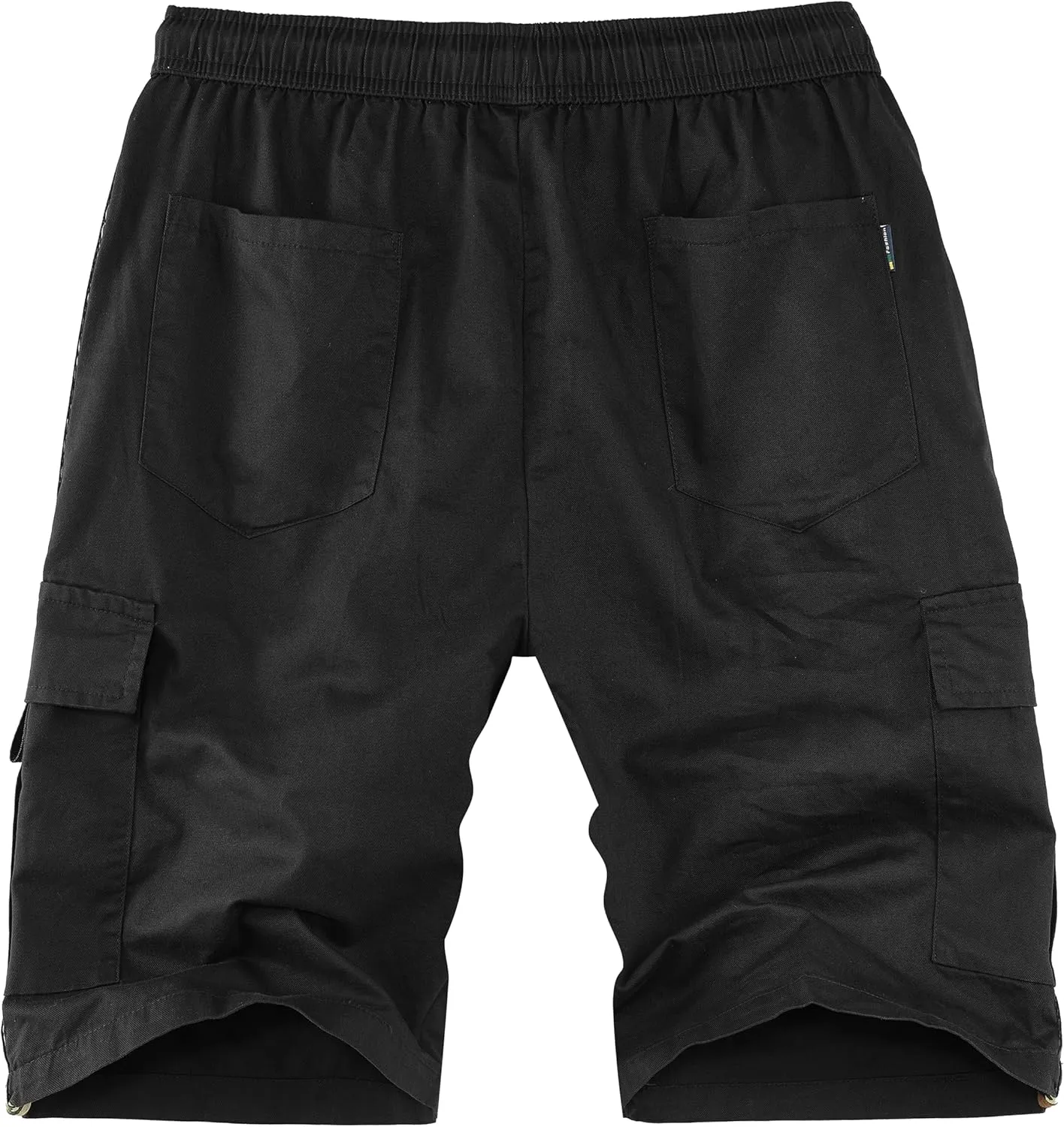 APTRO Men's Cargo Shorts Elastic Waistband Drawstring Summer Casual Cotton Big & Tall Relaxed Fit Work Shorts