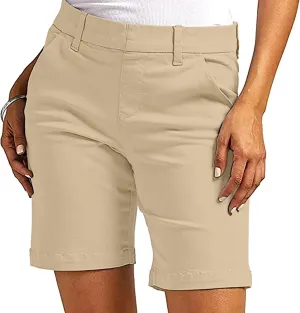 Athletic Shorts for Women High Waisted Chino Pants Straight Leg Short Pants Hiking Summer Shorts with Pockets 2025