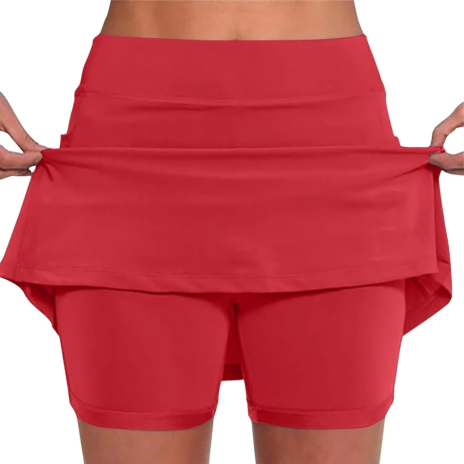 Athletic Skorts for Women Summer Skorts Casual Tennis Skirt Golf Skirts Plus Size Skort Running Shorts with Pocket