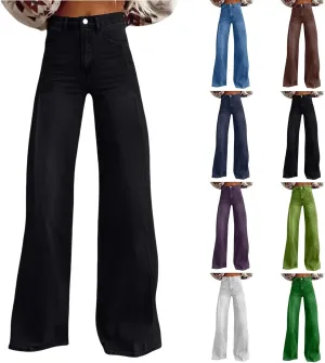 Baggy Jeans Pant for Women 2025 Summer Casual Wide Leg Sweatpant Jeans Print Denim Vintage Pant 90s Y2K Streetwear
