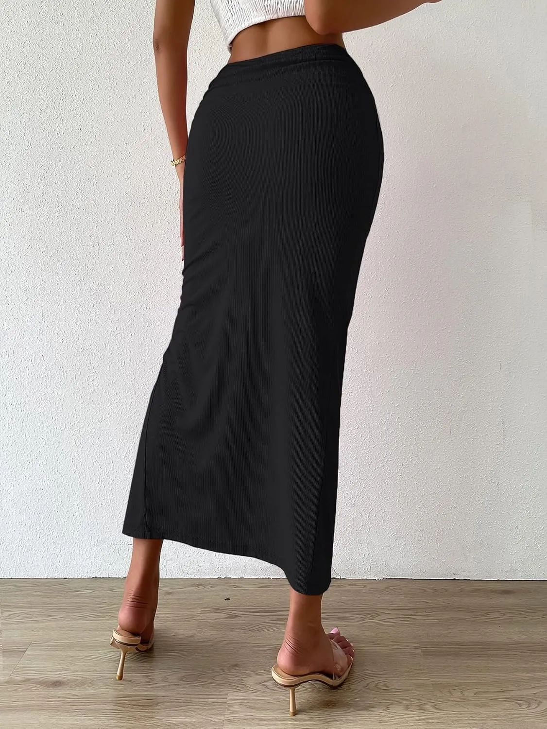 Beach Causal Women's Skirt Front Slit Skirt Maxi Women
