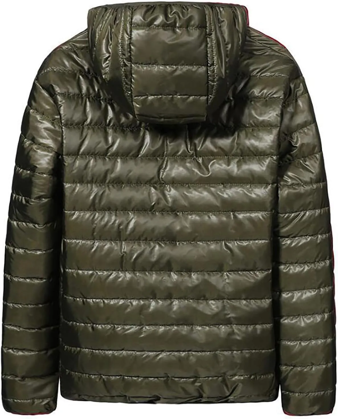 BIFUTON Puffer Jacket Hoodies for Men Zip Up Cotton Down Outwears Mens Winter Coats Lightweight Down Jacket Men with Pockets