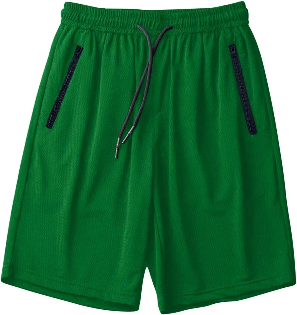 Big and Tall Shorts for Men Casual Breathable Mesh Quick Dry Solid Athletic Short Drawstring Elastic Waist Pants