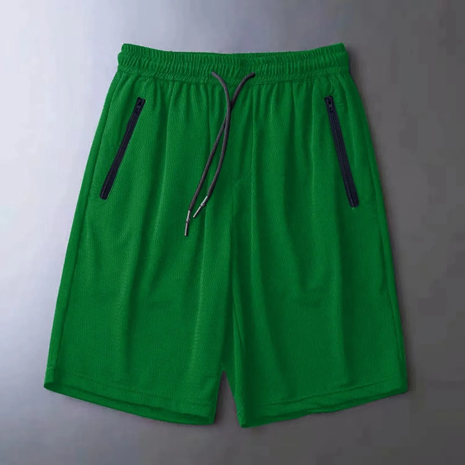 Big and Tall Shorts for Men Casual Breathable Mesh Quick Dry Solid Athletic Short Drawstring Elastic Waist Pants