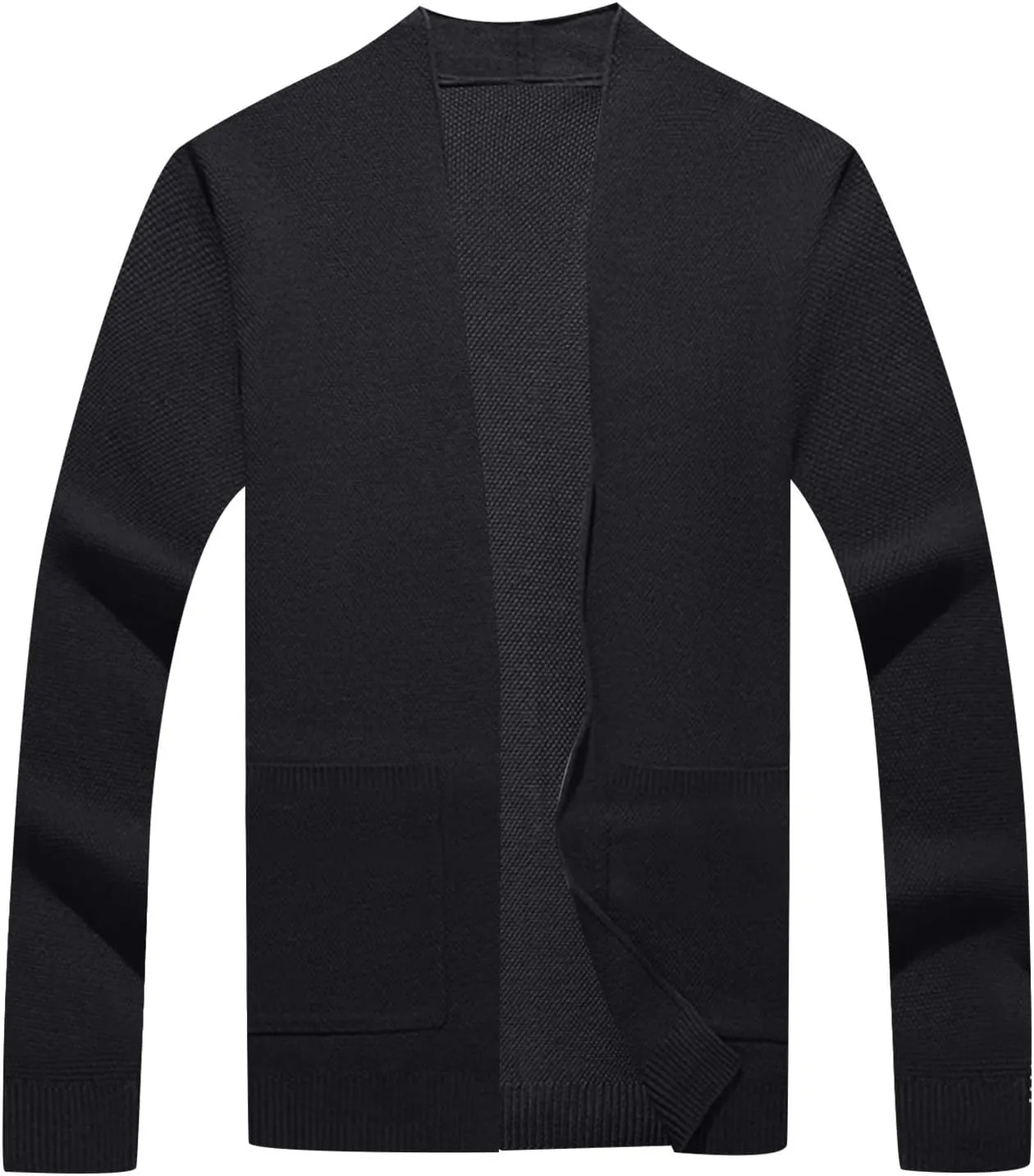 Cardigan Men, Mens Shawl Collar Cardigan Sweater Cable Knit Slim Fit Long Sleeve Winter Fisherman Casual Cardigans