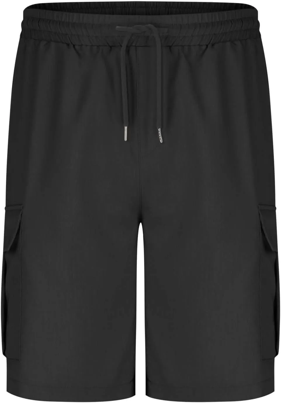 Cargo Shorts for Mens Elastic Waist Lightweight Stretchy Work Shorts Summer Casual Gym Workout Pants with Pockets