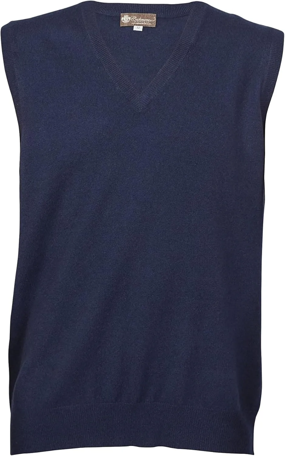 Cashmere Boutique 100% Pure Cashmere Pullover V Neck Sleeveless Sweater for Men – Classic, Vest Style, Soft and Warm Sweater
