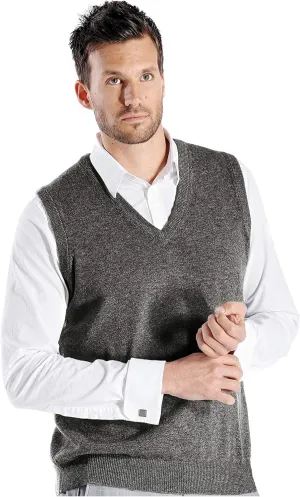 Cashmere Boutique 100% Pure Cashmere Pullover V Neck Sleeveless Sweater for Men – Classic, Vest Style, Soft and Warm Sweater