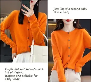 Cashmere Cardigans for Women，Cashmere Cardigan，Cashmere Sweater Women，V Neck Knit Button Front Casual Trendy Tops