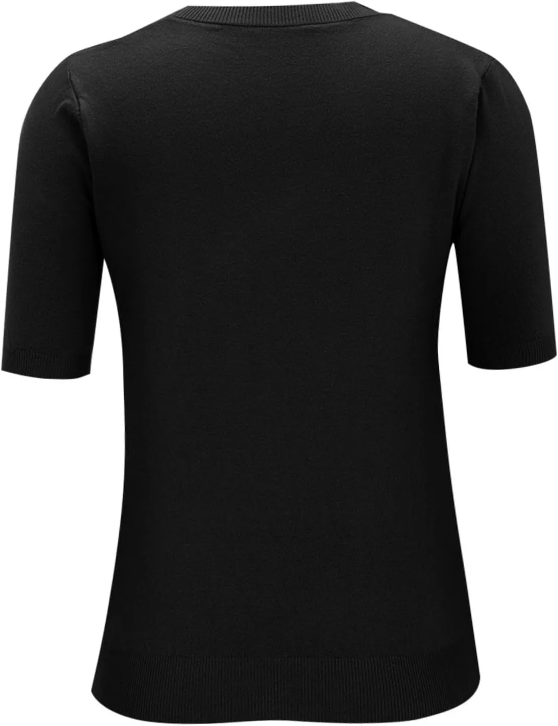 Cashmere Sweaters for Women 2025 Trendy Casual Crew Neck Loose Fit Short Sleeve Sweater Cashmere Blend