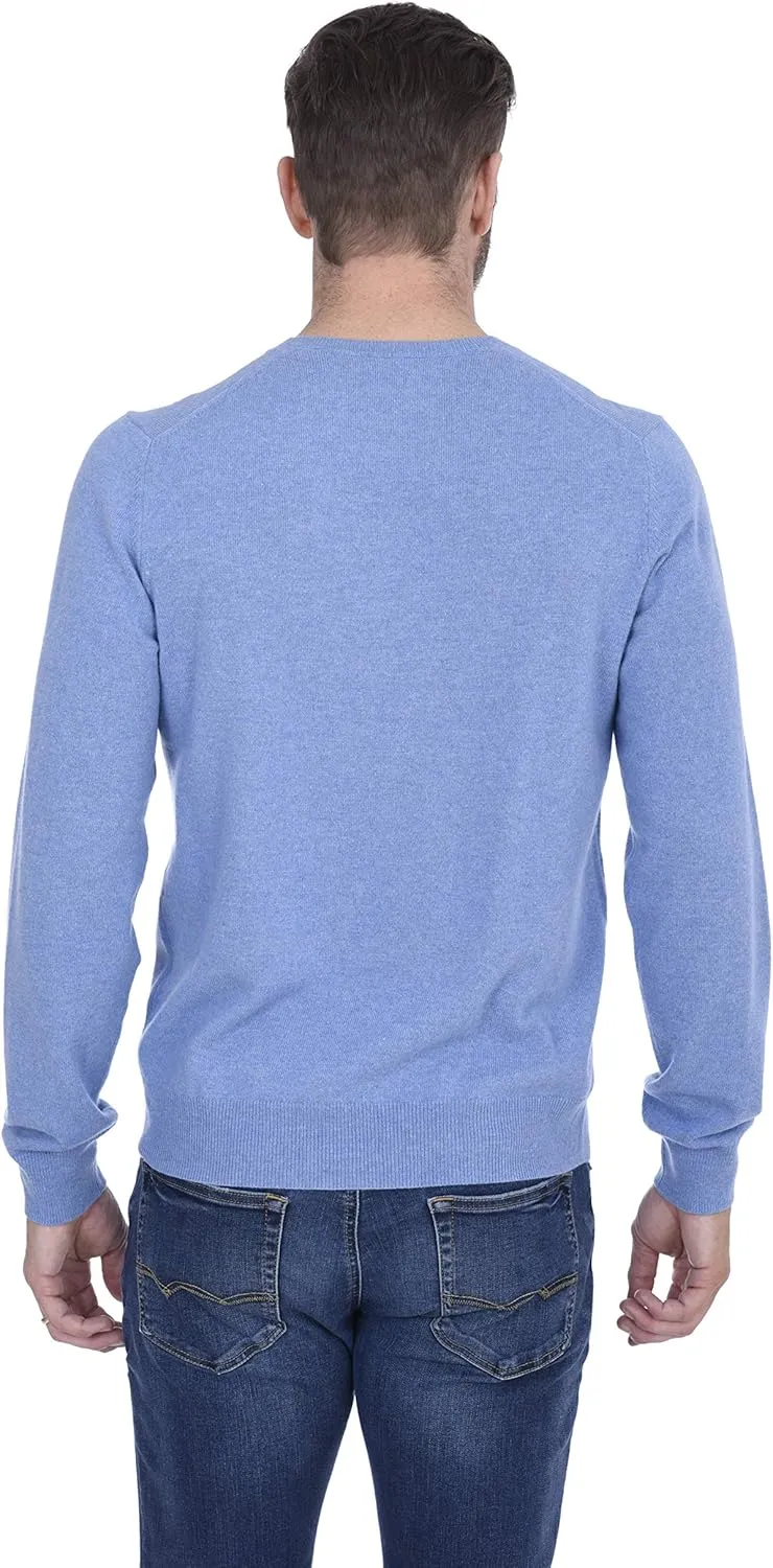 Cashmeren Men’s Basic V-Neck Sweater 100% Pure Cashmere Long Sleeve Classic Pullover