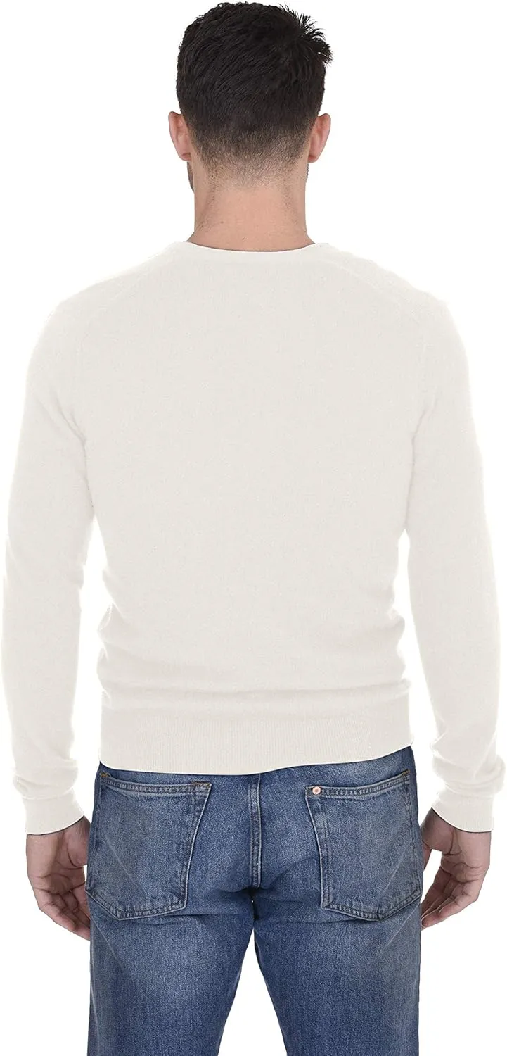 Cashmeren Men's Button Down Cardigan 100% Pure Cashmere Classic Knit V-Neck Sweater
