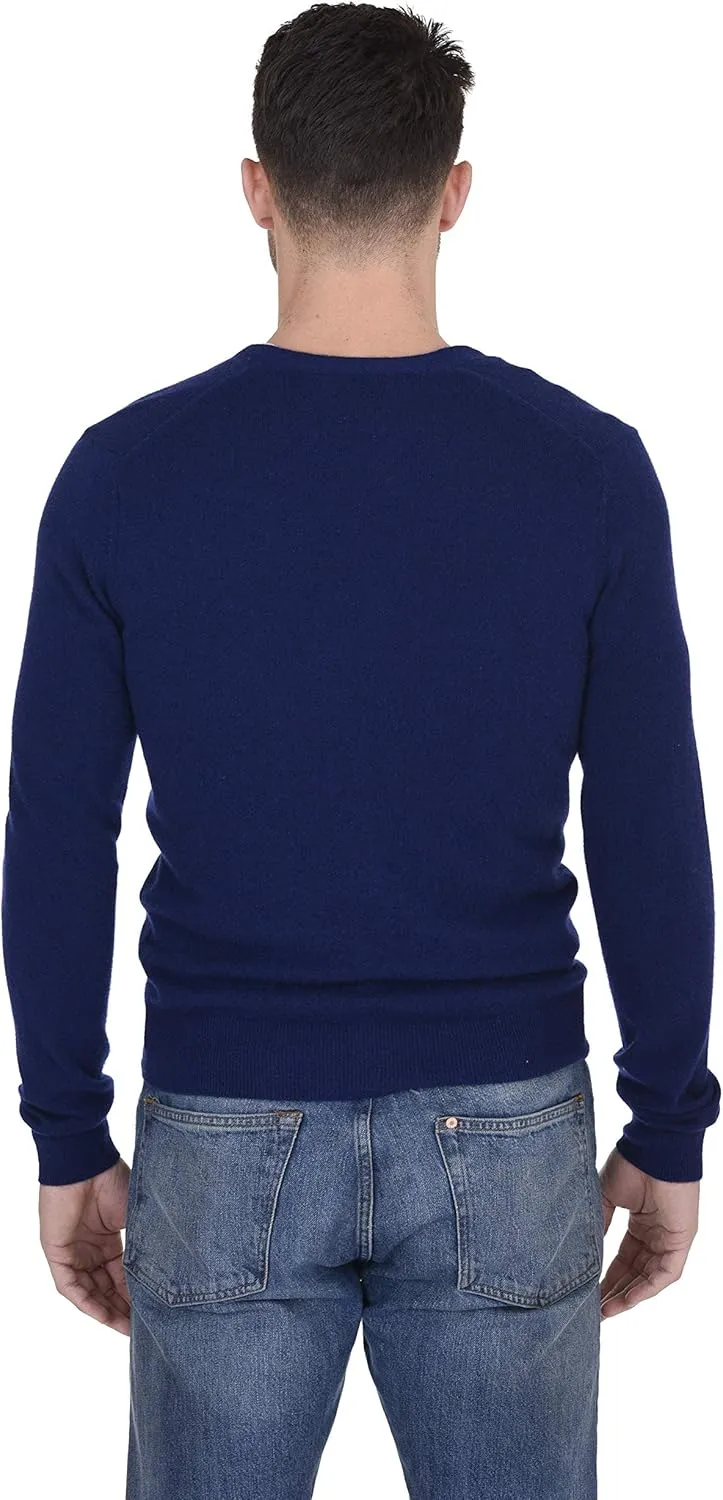 Cashmeren Men's Button Down Cardigan 100% Pure Cashmere Classic Knit V-Neck Sweater
