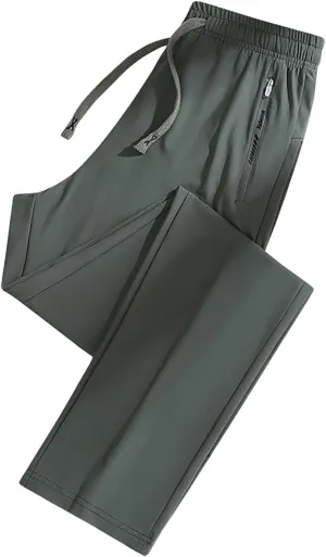 Casual Pants for Women Summer Elastic Waist Dress Pants with Pockets Lounge Baggy Pant Gym Drawstring Trousers