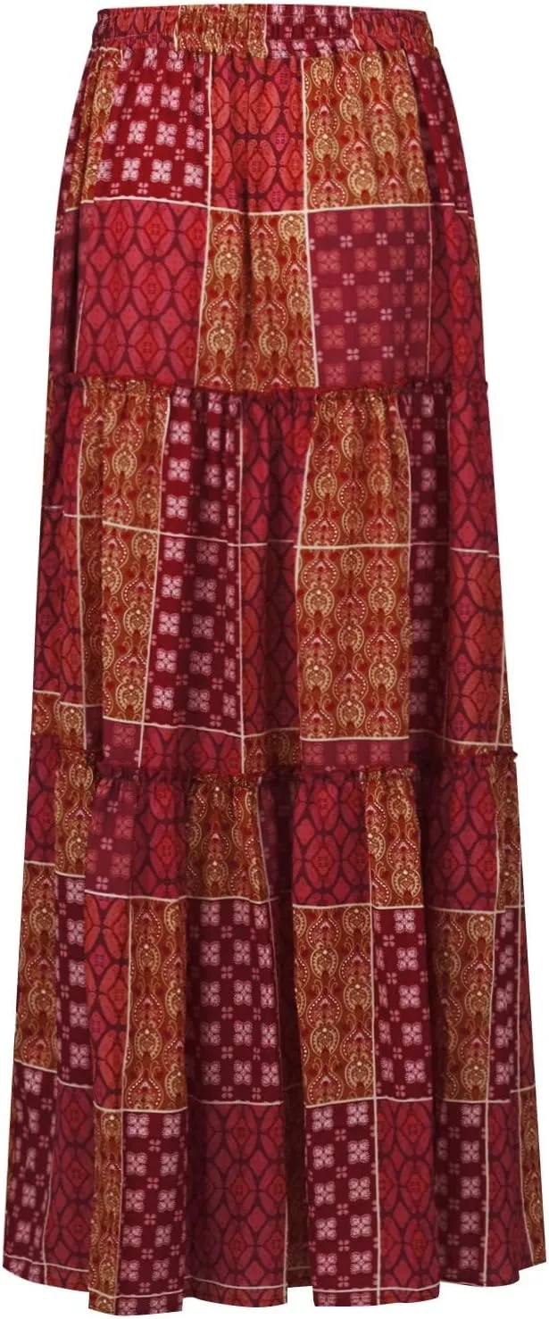 Casual Skirts for Women, Summer Beach Trendy Vacation Maxi Womens Skirts