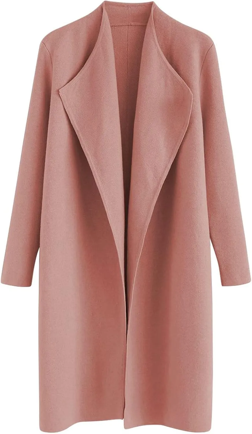 CHICWISH Women's Classy Open Front Knit Coat Cardigan Coatigan Light Jacket