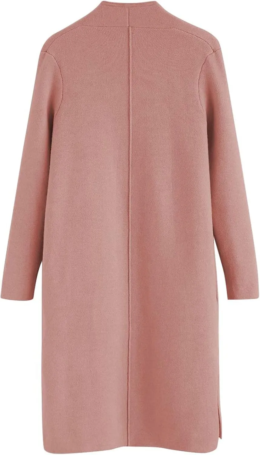 CHICWISH Women's Classy Open Front Knit Coat Cardigan Coatigan Light Jacket