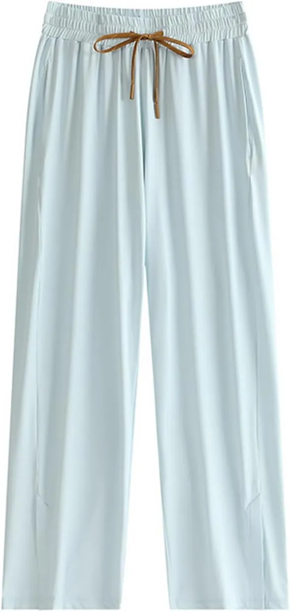Cool Silk Sweatpants Super Stretch Pants Men's and Women's Casual High Waist Dress Pants for Women Business