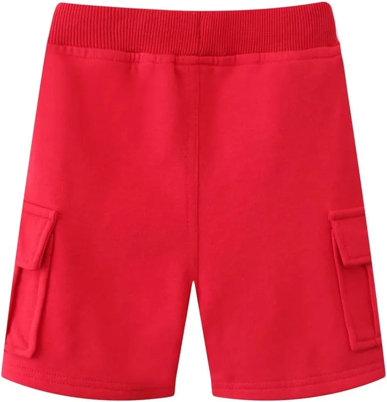 DINGDONG'S CLOSET Tollder Kid Boys' Drawstring Cargo Shorts