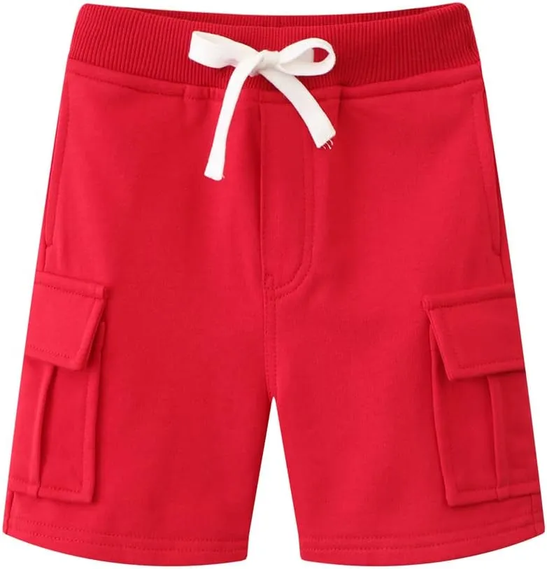 DINGDONG'S CLOSET Tollder Kid Boys' Drawstring Cargo Shorts