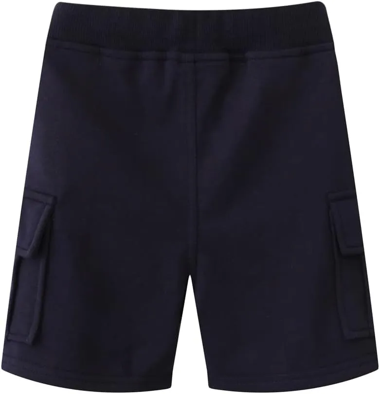 DINGDONG'S CLOSET Tollder Kid Boys' Drawstring Cargo Shorts