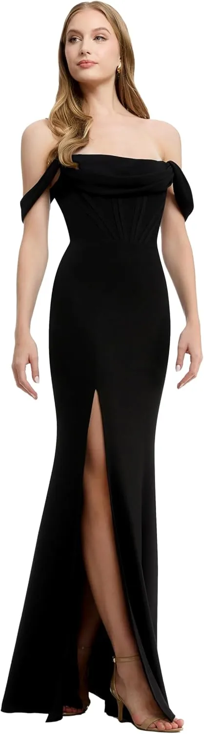 Dress the Population Women's Melania Bodycon Maxi Dress