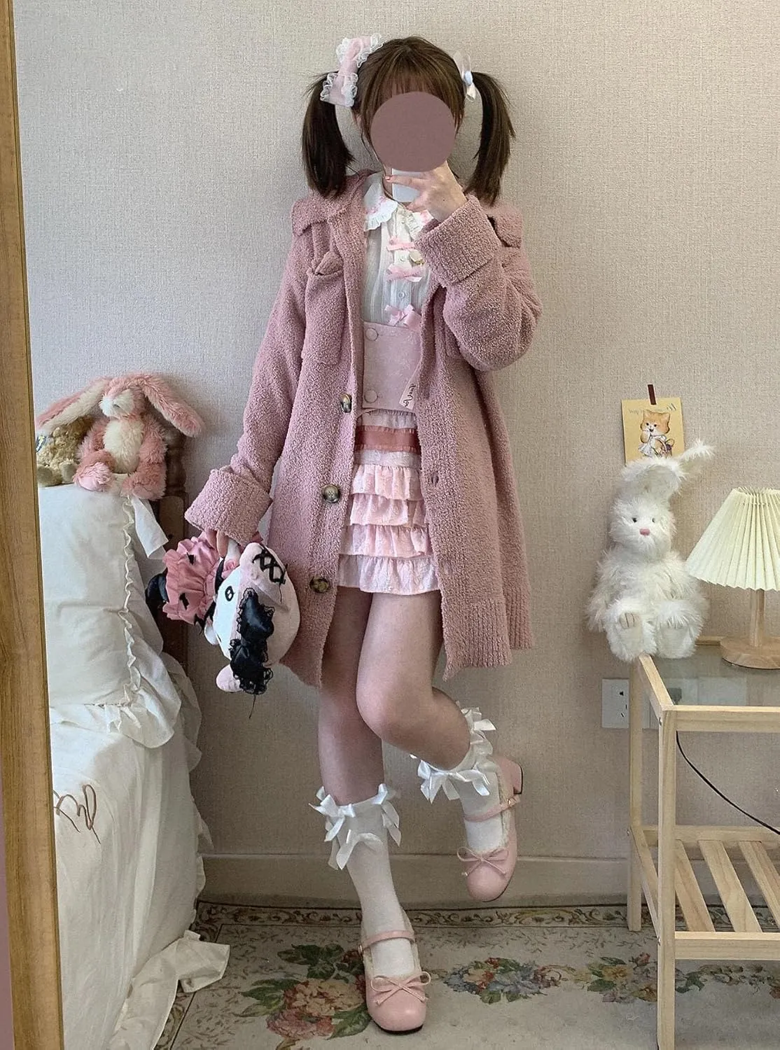 Elastic Waist Lolita Cake Mini Skirts for Women Girls High Waist Pleated Skirt Y2K Layered Skirt