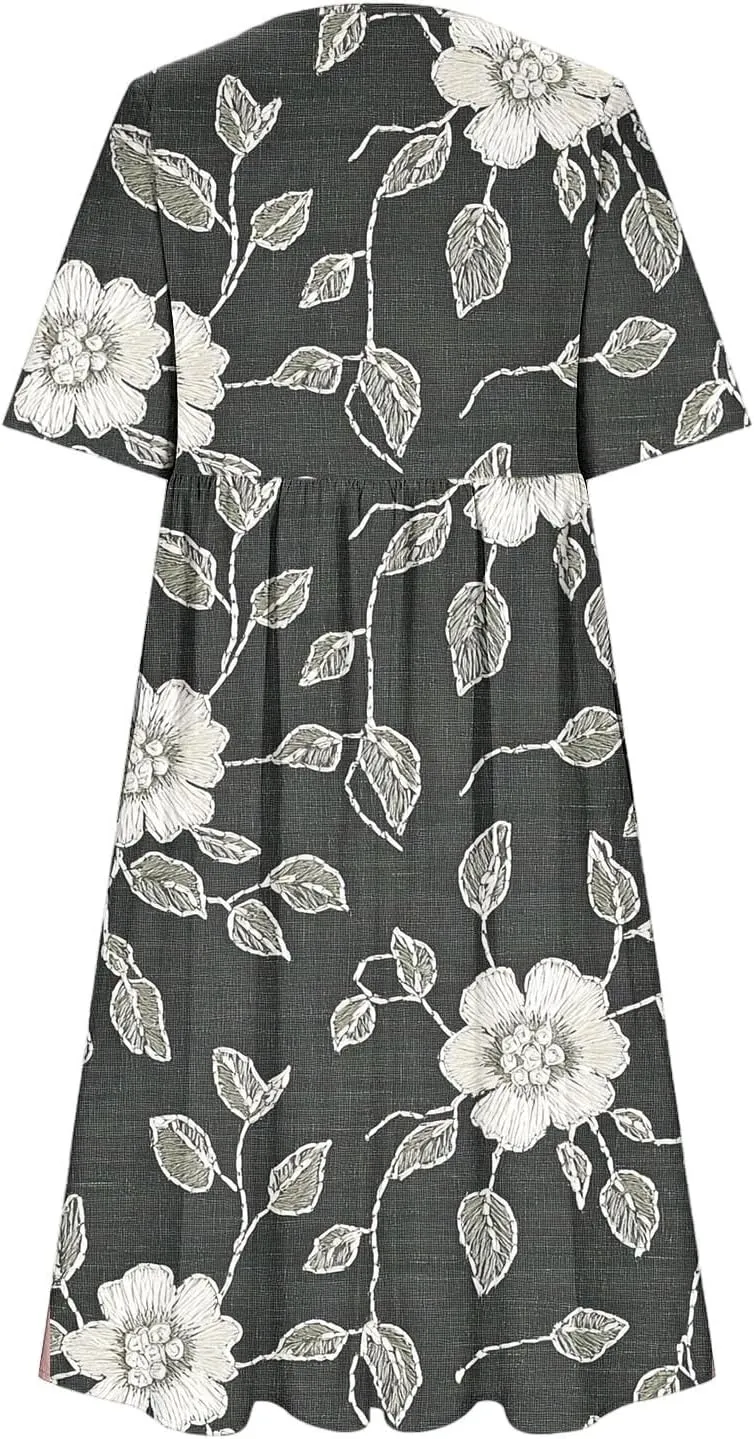 Elegant Black Boho Dress Floral Lace Overlay Long Dress with Keyhole Back and Flowy Skirt for Special Occasions