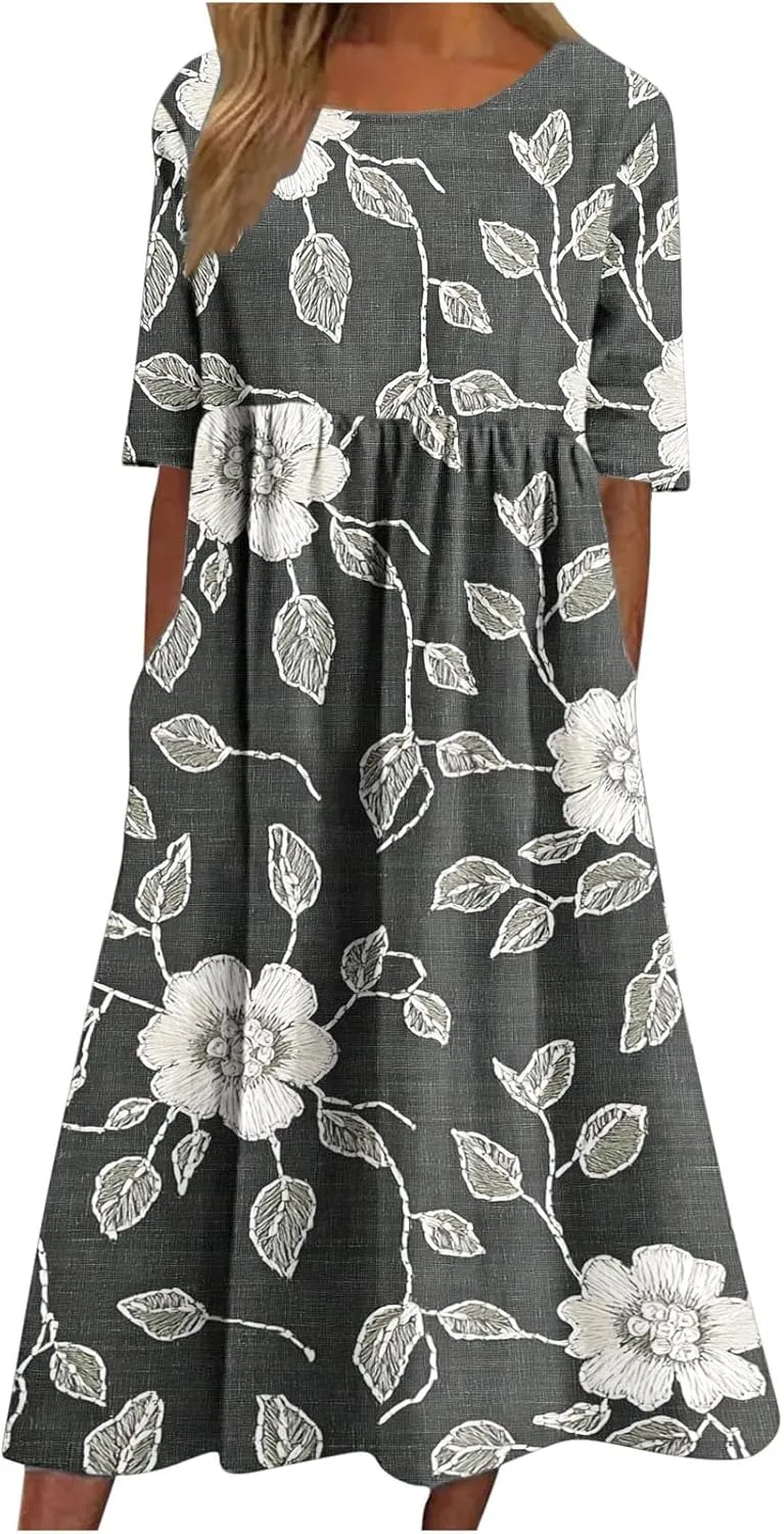 Elegant Black Boho Dress Floral Lace Overlay Long Dress with Keyhole Back and Flowy Skirt for Special Occasions