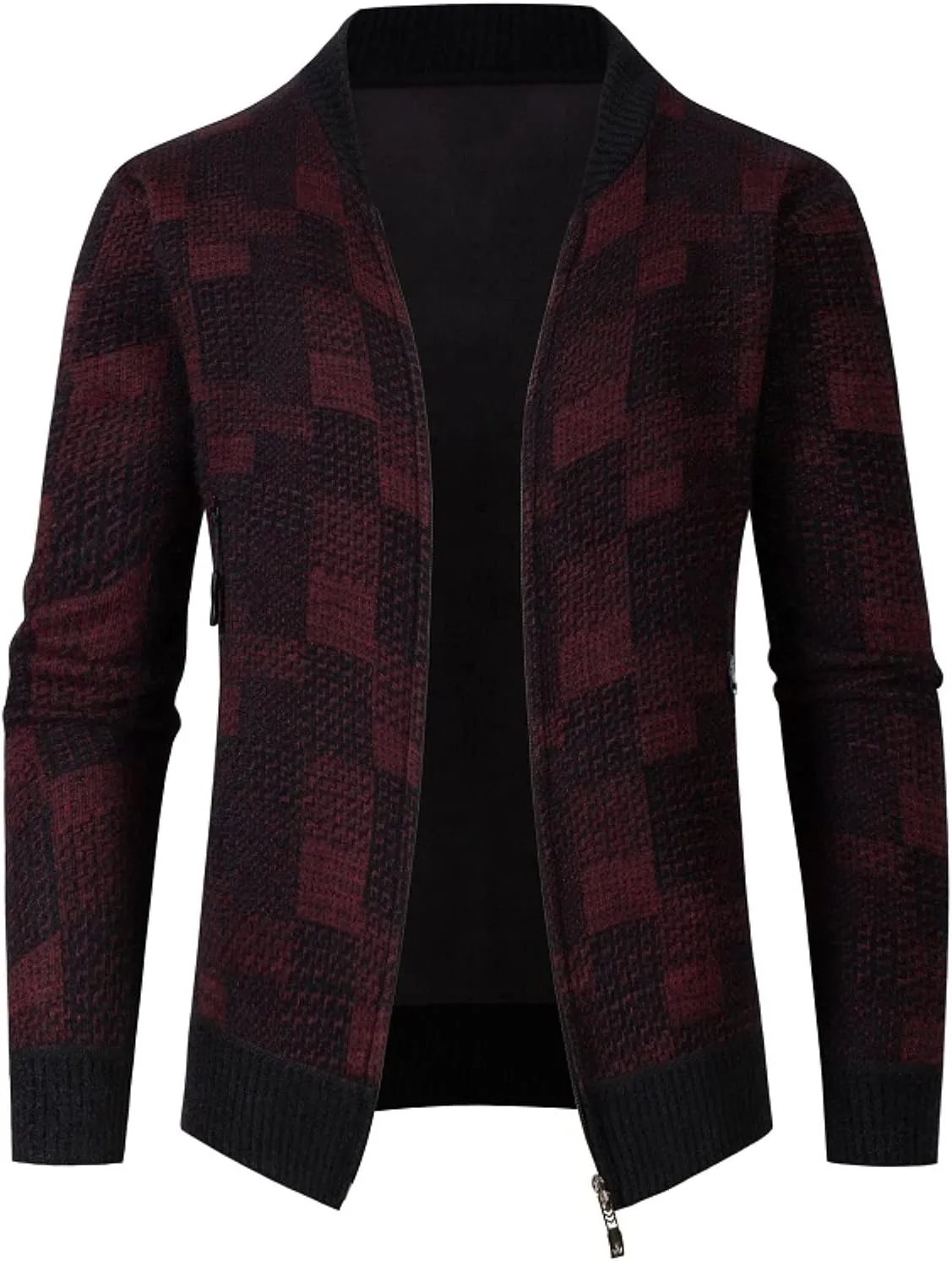 Fleece Hoodies for Men Hooded Shirt Jackets Sweatshirt Long Sleeve Lined Active Jackets Zip Cardigans Fall Winter Sweater