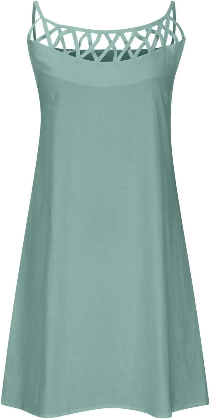 Floral Embroidered Shift Dress for Women V Neck Casual Summer Tunic Dresses Loose Fit Short Sleeve Elegant Style Dress