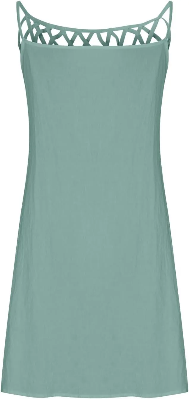 Floral Embroidered Shift Dress for Women V Neck Casual Summer Tunic Dresses Loose Fit Short Sleeve Elegant Style Dress