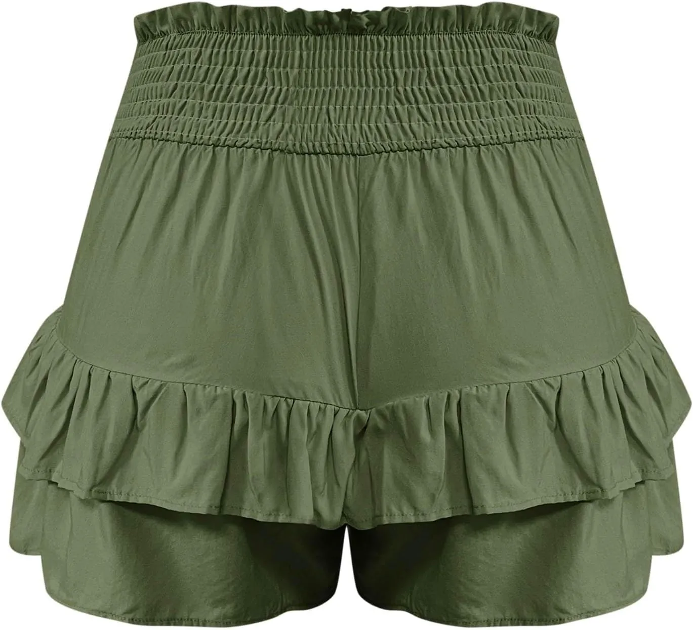 Flowy Shorts for Women Summer Casual High Waisted Ruffles Pleated Tennis Mini Skirt Tummy Control Athletic Golf Skort