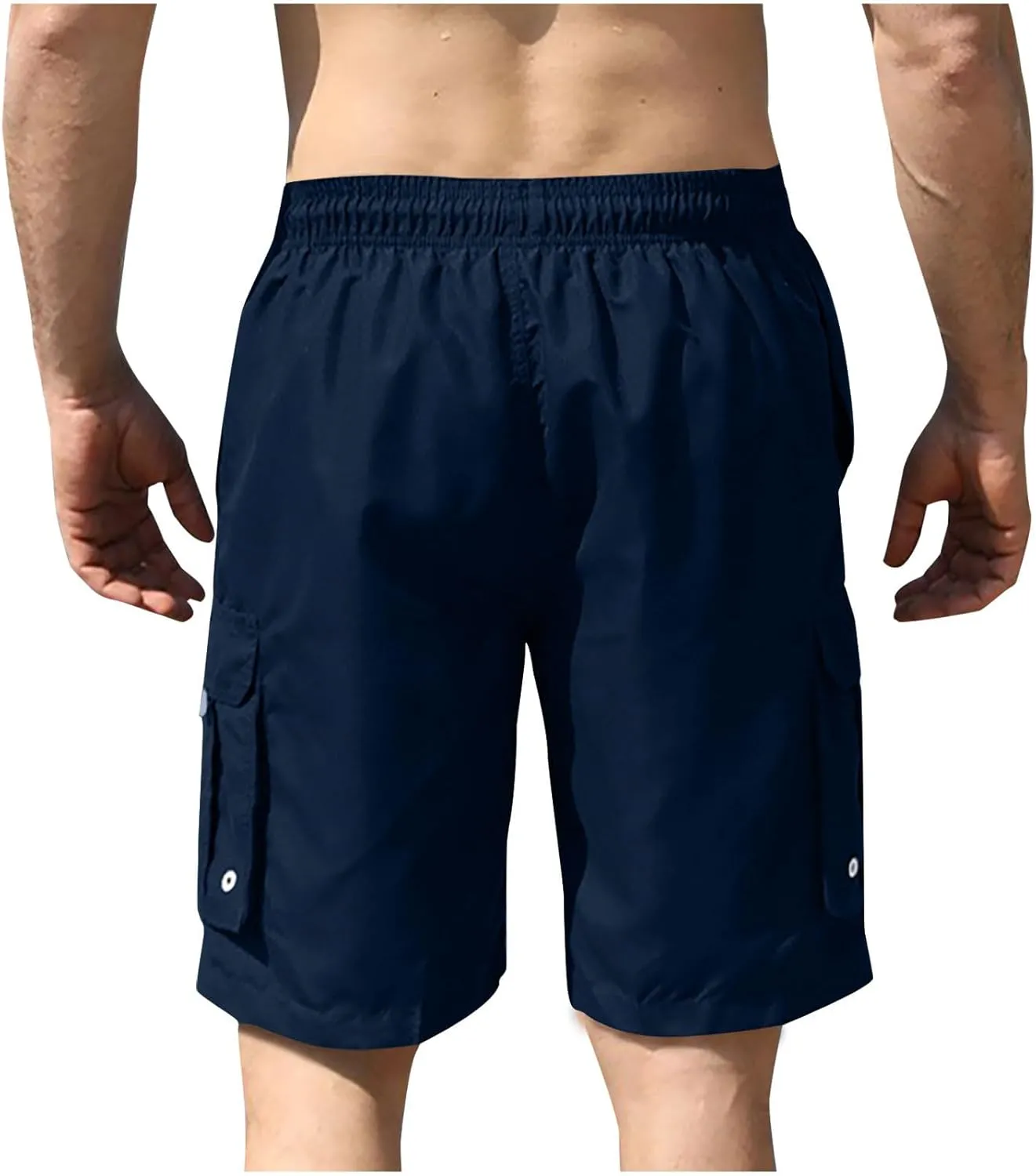 generic Men's Shorts Vacation Beach Shorts Mens Summer Breathable Running Fitness Shorts Boys Elastic Waist Fashion Quick Dry