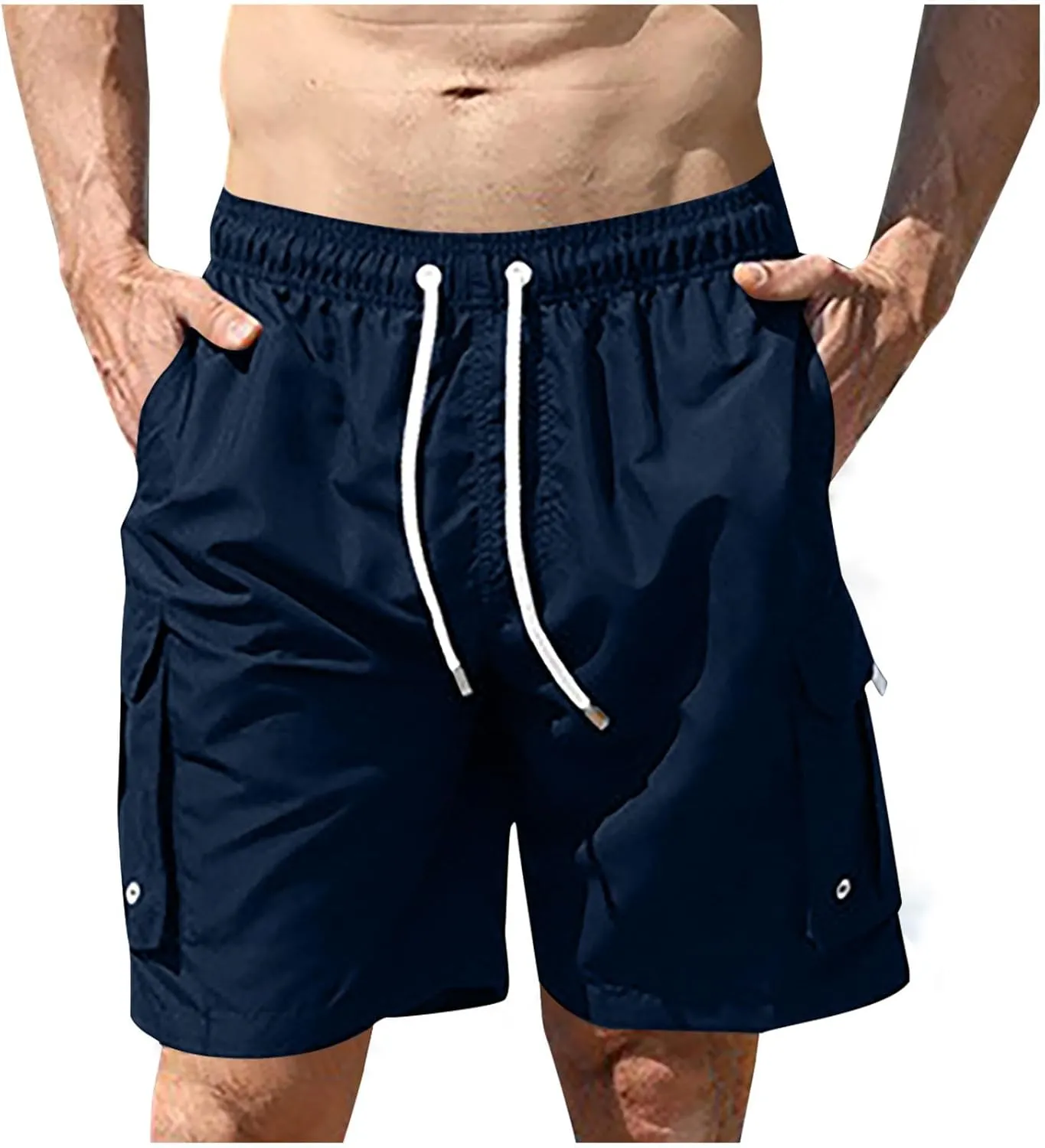 generic Men's Shorts Vacation Beach Shorts Mens Summer Breathable Running Fitness Shorts Boys Elastic Waist Fashion Quick Dry