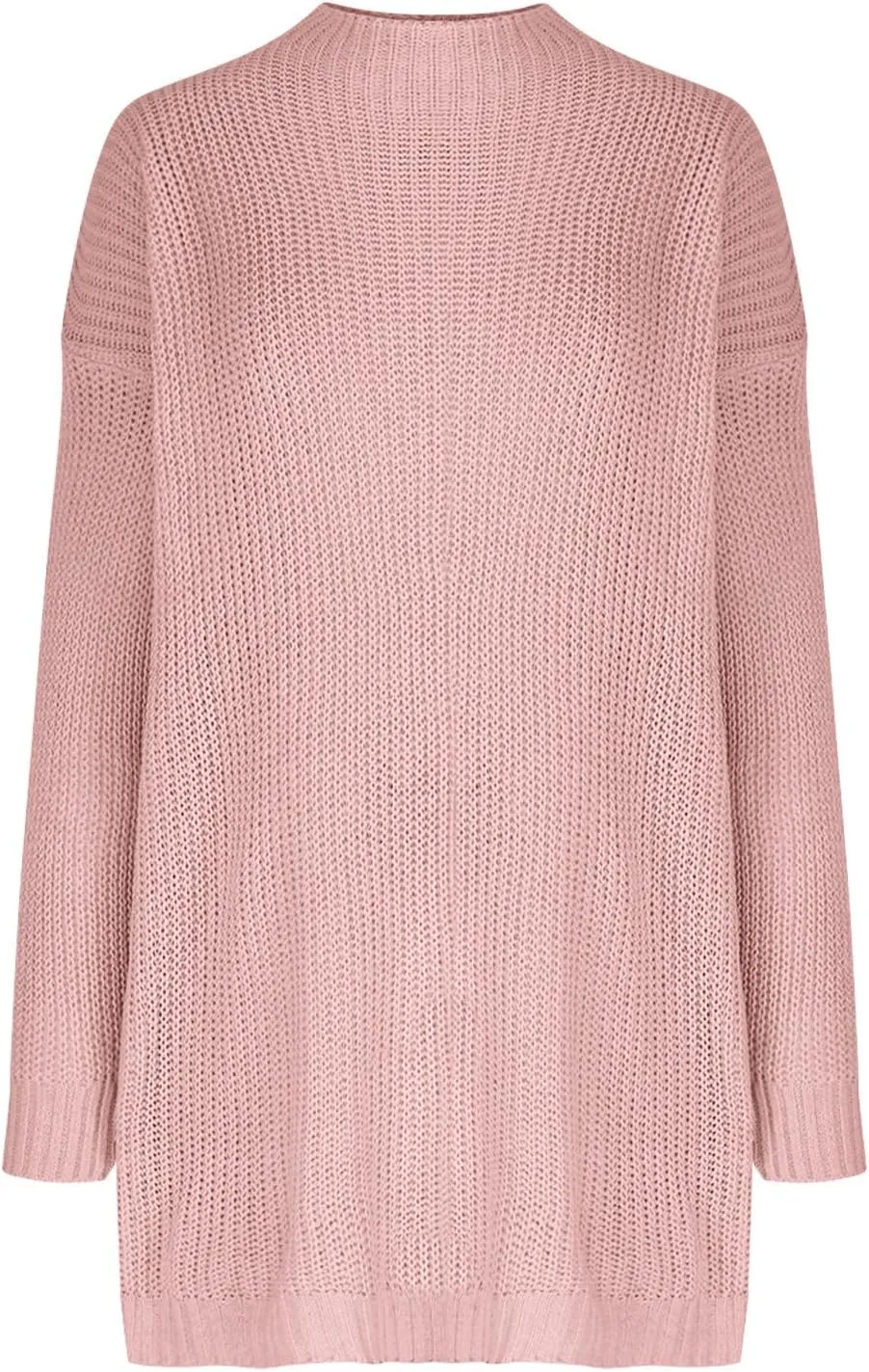 HGps8w Womens Oversized Turtleneck Sweater Dress - Loose Pullover Long Sleeve Knitted 2025 Fall Winter Cozy Dresses
