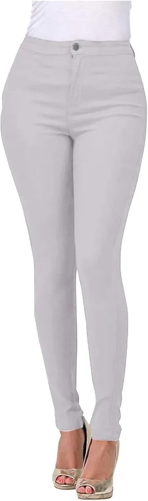 Jean Leggings for Women High Waisted Skinny Stretch Tummy Control Jeggings Casual Butt Lifting Slim Fit Pull on Pants