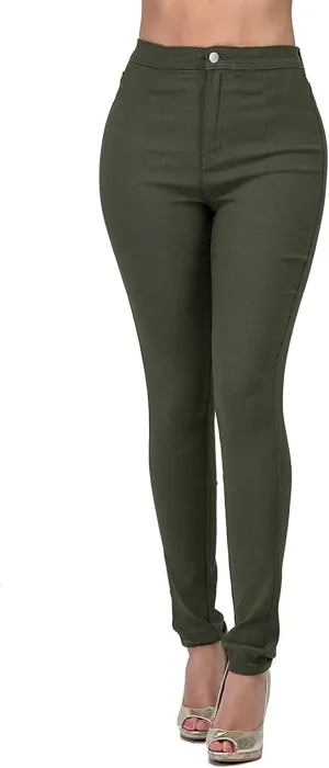 Jean Leggings for Women High Waisted Skinny Stretch Tummy Control Jeggings Casual Butt Lifting Slim Fit Pull on Pants