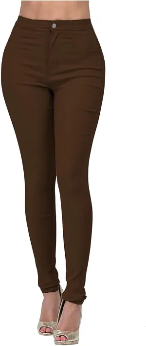 Jean Leggings for Women High Waisted Skinny Stretch Tummy Control Jeggings Casual Butt Lifting Slim Fit Pull on Pants