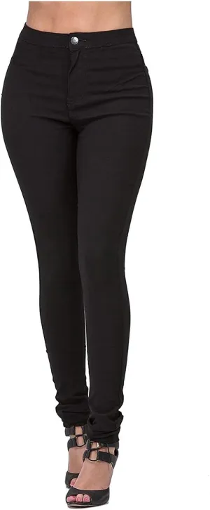 Jean Leggings for Women High Waisted Skinny Stretch Tummy Control Jeggings Casual Butt Lifting Slim Fit Pull on Pants