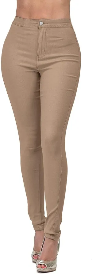 Jean Leggings for Women High Waisted Skinny Stretch Tummy Control Jeggings Casual Butt Lifting Slim Fit Pull on Pants