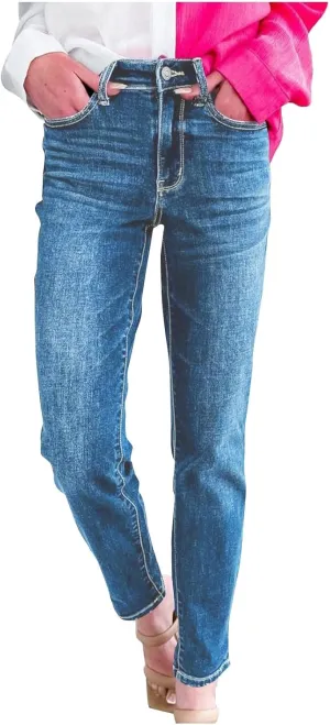 Jeans for Owmne Slim Fit High Waisted Stretch Straight Leg Pant Casual Fashion Comfy Versatile Outdoor Denim Trousers