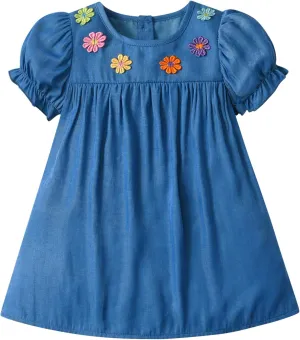 KuKitty Summer Toddler Baby Girls Floral Dress Chiffon Princess Tutu Dresses Suspender Sundress