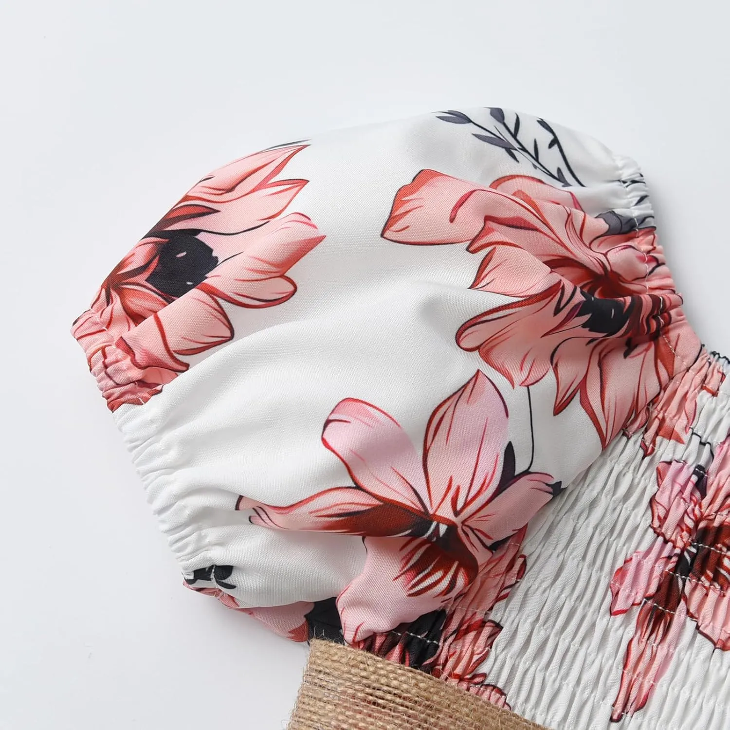KuKitty Summer Toddler Baby Girls Floral Dress Chiffon Princess Tutu Dresses Suspender Sundress