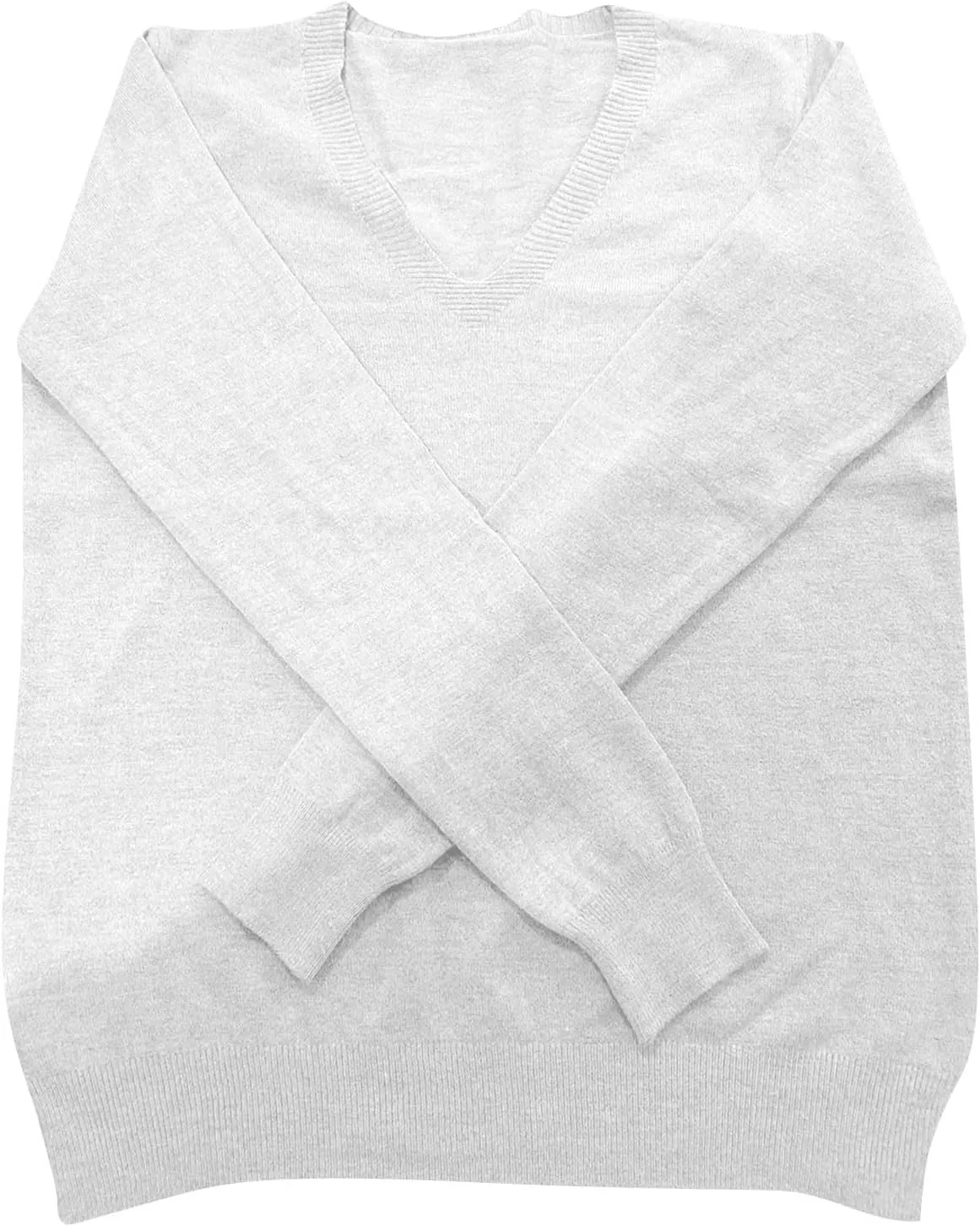 Ladies Sweaters Long Sleeve Deep V Neck Cashmere Sweaters Soft Wool Tunic Sweaters Tops Trendy Ribbed Cuffs Sweaters