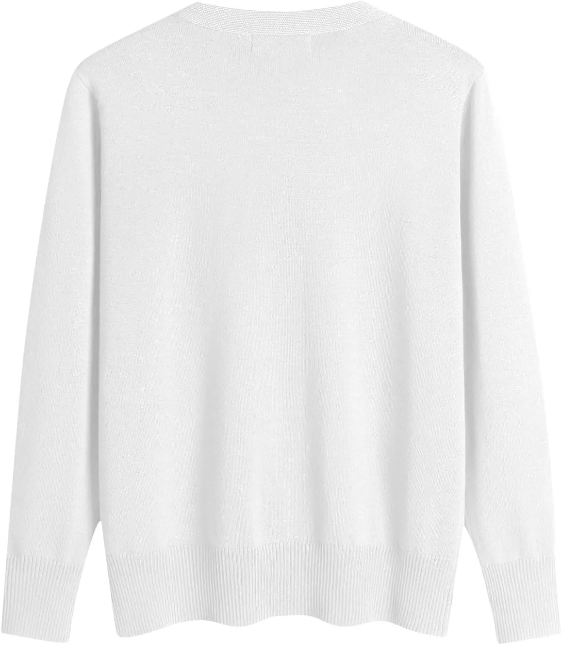 Ladies Sweaters Long Sleeve Deep V Neck Cashmere Sweaters Soft Wool Tunic Sweaters Tops Trendy Ribbed Cuffs Sweaters