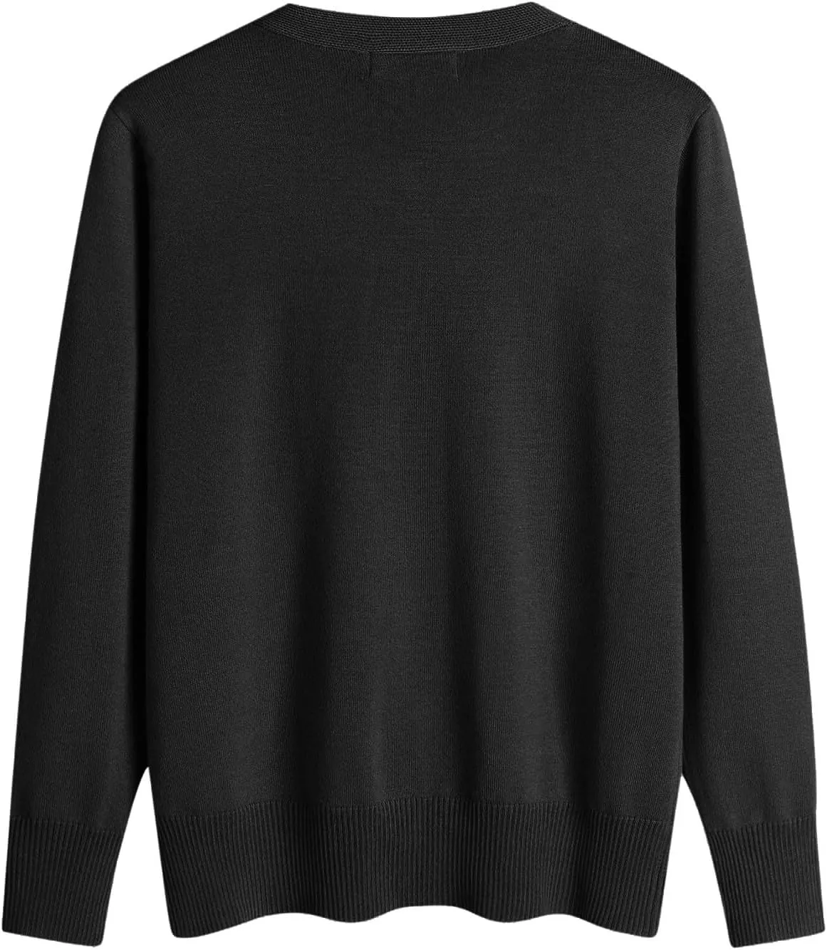 Ladies Sweaters Long Sleeve Deep V Neck Cashmere Sweaters Soft Wool Tunic Sweaters Tops Trendy Ribbed Cuffs Sweaters