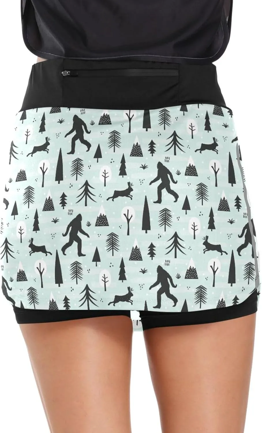 Laprad Womens Athletic Skort Tennis Skirts High Waisted Running Workout Shorts with Pockets