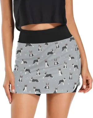 Laprad Womens Athletic Skort Tennis Skirts High Waisted Running Workout Shorts with Pockets